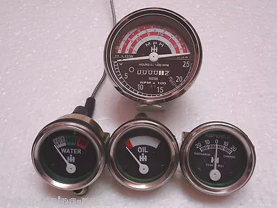 IH  B250B275B414276354434444 Tachometer Temp Oil Pressure Ampere Gauge Kit • £27.72