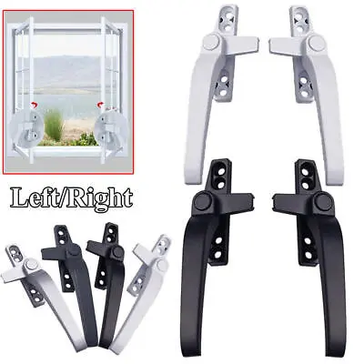 50 Type Aluminum Alloy Window Handle Windows Cockspur Locking Catch Double • £5.51