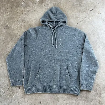 Polo Ralph Lauren Mens XL Wool/Cashmere Blend Gray Hoodie Pullover Sweater • $68