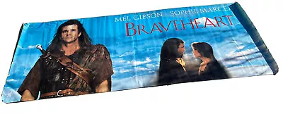 1995 Braveheart Vinyl Movie Banner Mel Gibson 10ft X 47  Mancave Poster Scotland • $550