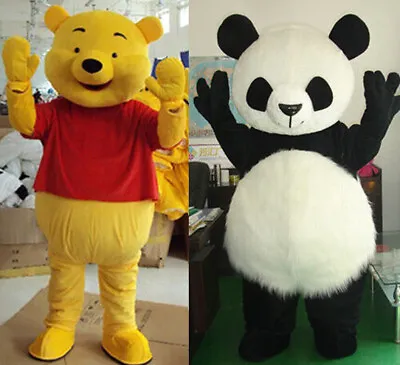 Winnie The Pooh Bear Mascot Costume Adult Fancy Dress Party Suit EPE Cosplay Ho • $80.10