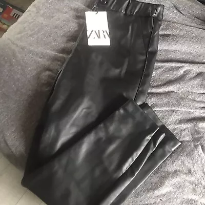 Zara Leather Wet Look Leggings New With Tags • £5.99