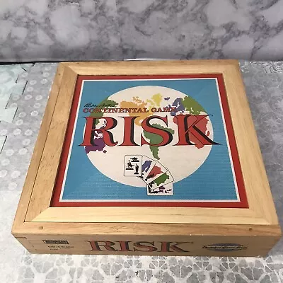 RISK Continental Game 2003 Nostalgia Board Game Series In Wooden Box Parker Bros • $24
