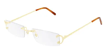 Cartier Eyeglasses Frames Ct0092o 001 Piccadilly C Decor Gold New And Authentic • $999