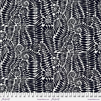 Kaffe Fassett Brandon Mably Fronds Bm85 Black Cotton Fabric 1/2 Yd • $6.70