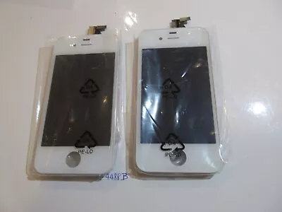 Lot Of 2 Replacement Assembly Digitizer LCD Screen For  IPhone 4S White • $10