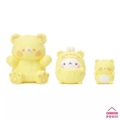 Molang Fluffy Friends Figure Yellow Set Korean Toy • $37.80