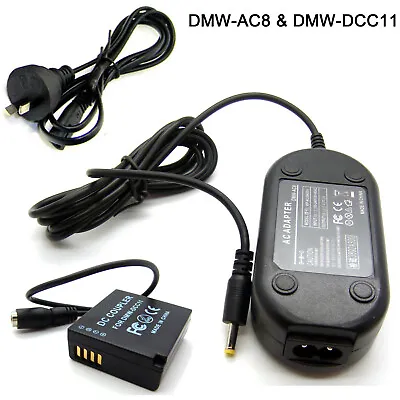 Power AC Adapter W/ DMW-DCC11 DC Coupler For Panasonic DMC-GF GX LX TZ ZS Series • $32.99