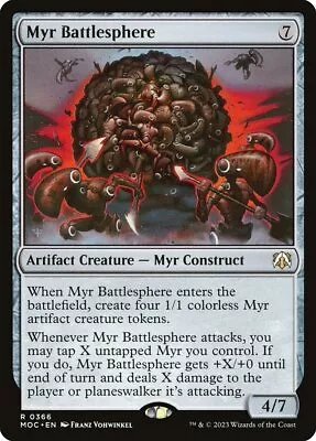 MTG Commander 2023 MOM R Myr Battlesphere #0366 • $0.99