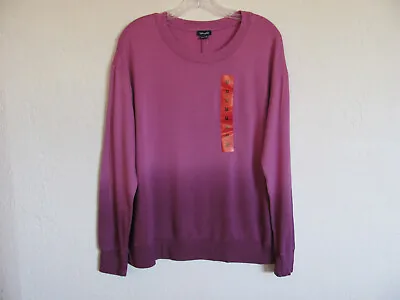 $20.39 • Buy Splendid Crew Neck Pullover Sweater-Orchid Dip Dye Ombre-Rayon Blend-Size M-NWT 