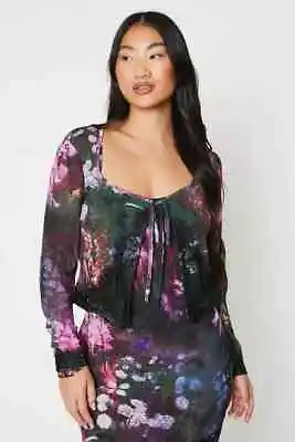 COAST - Petite - Lace Trim Floral Print Bolero - Size 10 - BNWT - RRP £35.00 • £15.99