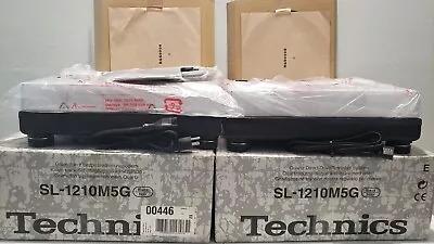 Brand New Pair Technics SL-1210 M5G 30th Anniversary DJ Turntables Mk5 Mk2 Mk3 • $6999.99