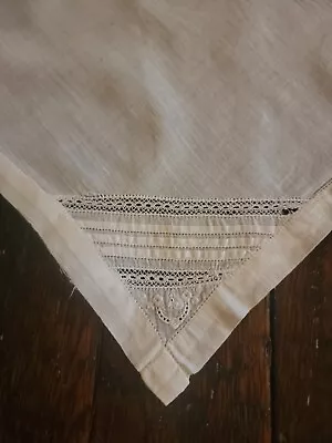 Vintage 12  Handkerchief W/ Embroidered Corner • $3.99