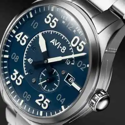 Pilot Watch - AVI-8 Watch - Spitfire TYPE 300 AUTOMATIC - OXFORD BLUE • £80