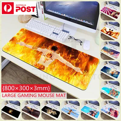$15.95 • Buy 800x300MM Extra Large Size Gaming Keyboard Mouse Pad Mat Desk Laptop Onepiece Oz