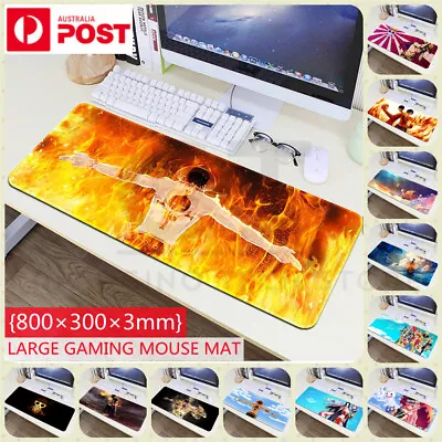 800x300MM Extra Large Size Gaming Keyboard Mouse Pad Mat Desk Laptop Onepiece Oz • $15.79