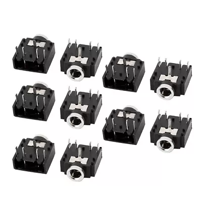 10Pcs 3.5mm Female Stereo Audio Socket Headphone Jack Connector 5 Pin PCB Mount • £3.11