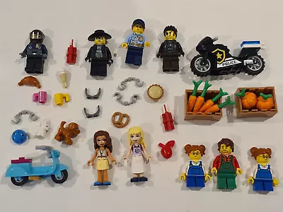 Bulk Lot Of LEGO Minifigures And Other Accessories - Farmers Police Friends • $29.90