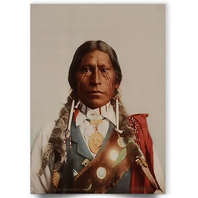 £5.99 • Buy Native American Indian Portrait Crazy Horse James A Garfield A4 Photo Poster