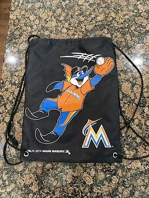 Billy The Marlin Kids Club Bag String Backpack Miami Florida Marlins Mlb 2014 • $26.99