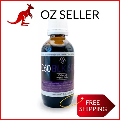 C60 Organic Black Seed Oil With 99.99% Pure Carbon 60 – 100ml • $68