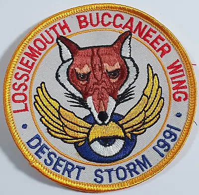 Lossiemouth Buccaneer Wing. R.A.F Desert Storm 1991 Cloth Badge Patch • £35