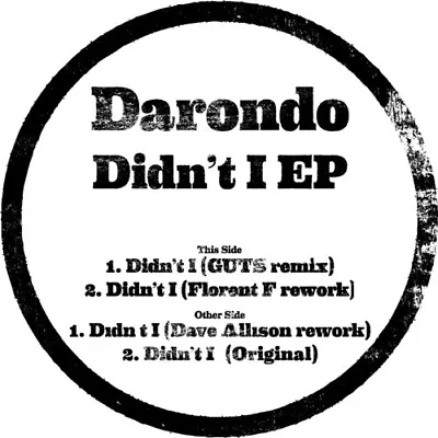 Darondo - Didn't I [New Vinyl LP] Extended Play • $16.59