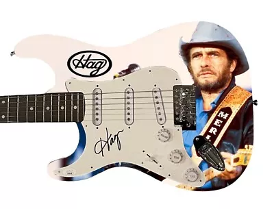 MERLE HAGGARD Signed Guitar JSA COA Okie From Muskogee Excellent • $1399.99