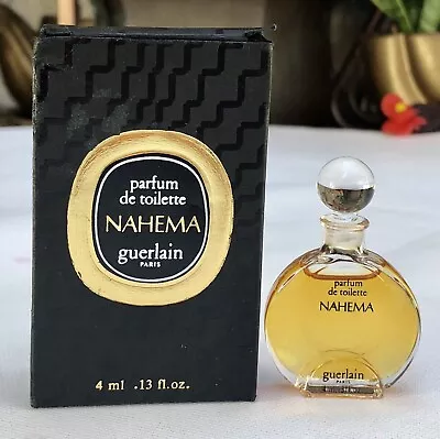 💝RARE Vintage Original NAHEMA Guerlain Parfum PDT 4ml Mini Perfume NEW IN BOX • $149.99