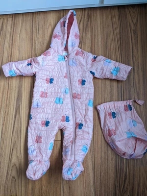 £5 • Buy M&S Snowsuit 9-12 Months Girls+ Stow Away Bag.