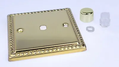 £5.95 • Buy Varilight Georgian Roped Polished Brass XGW Light Switch Socket Dimmer Toggle