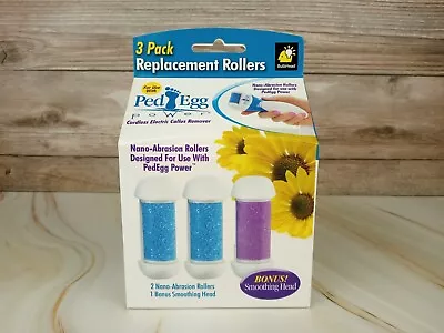 NEW Ped Egg Power Genuine Refill Replacement Rollers  3 Pack FREE SHIPPING • $16.49