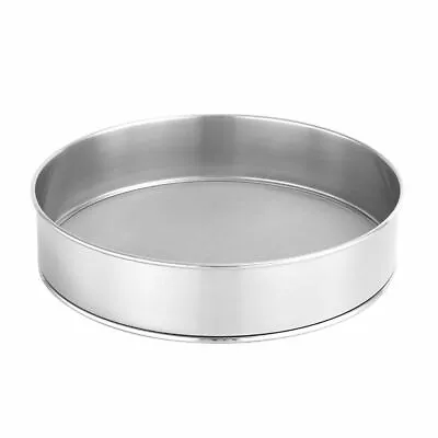 $12.39 • Buy Stainless Steel Flour Sieve Colander Fine  Mesh Oil Strainer Sifter Filter