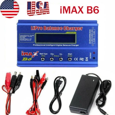 $32.25 • Buy 80W Fast Digital Balance Charger For IMAX B6 AC LCD RC LiPo LiFe NiCD Battery US