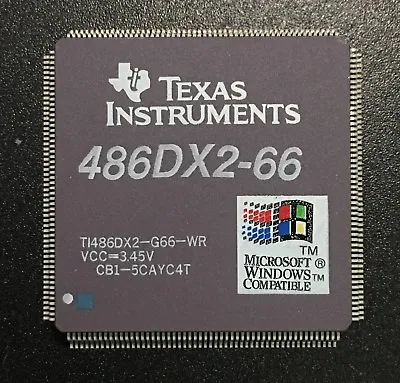 Texas Instruments TI486DX2-G66-WR CPU QFP208 66MHz Vintage 80486 Processor Rare • $34.10