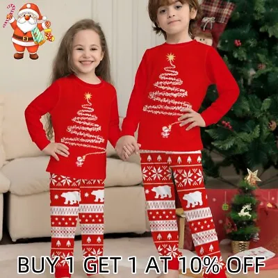 Christmas Tree PJs Family Matching Sleepwear Xmas Boy Girl Pyjamas PJs Set New • £5.95