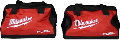 TWO New Milwaukee Fuel M18  13  Heavy Duty Contractors Tool Bag 13  X 9  X 10  • $21.89