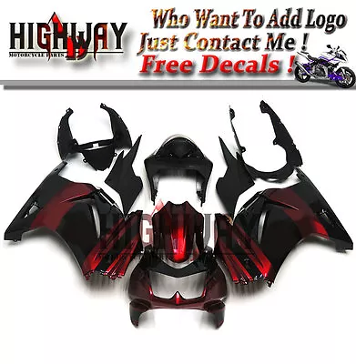 Motorrad Bodywork Fairing Kits Cowling Fit Kawasaki Ninja 250 EX250R 08-12 Black • $437.95