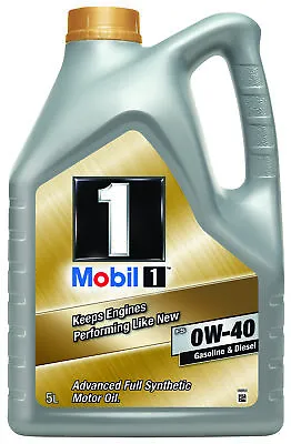 Mobil 1 FS 0W40 5L Engine Oil Fully Synthetic Performance Protection Cleaning • £56.89