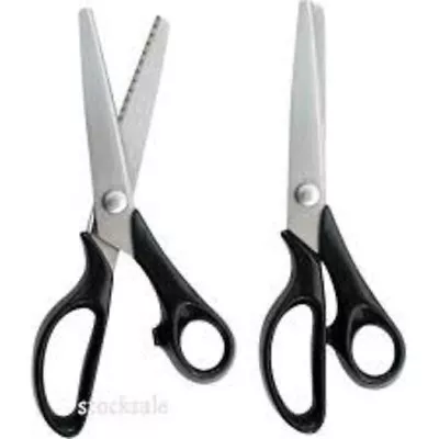 Pinking Dressmaking  Scissors Zig Zag Stainless Steel Craft Fabric Shears  8.5  • £11.78