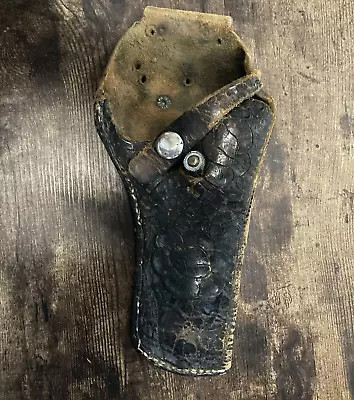 Holster Vintage Intricate Embossed Brown Leather Gun Holster 8  • $13.59