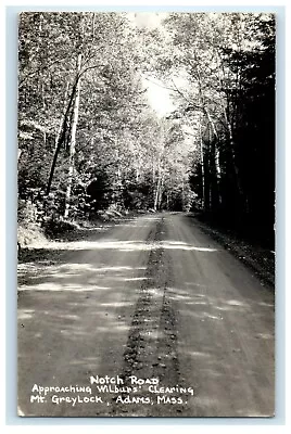 1940 Notch Road Approaching Wilburns Mt. Greylock Adams MA RPPC Photo Postcard • $9.74