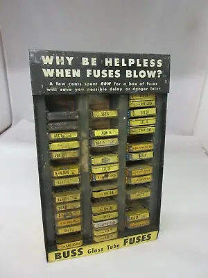 Vintage  Buss Fuses Counter Store Display Advertising  Automobilia   M-652 • $99