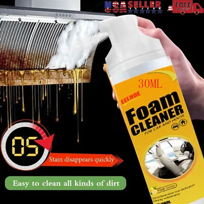 Multi-functional Foam Cleaner Cleaning Spray Powerful Stain Removal Kit 100ML US • $10.99