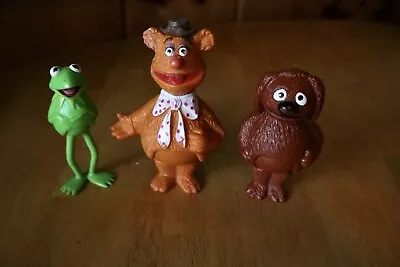 Vintage Muppets Fozzie Rowlf Kermit Figures Inc 1976 1977 • $15