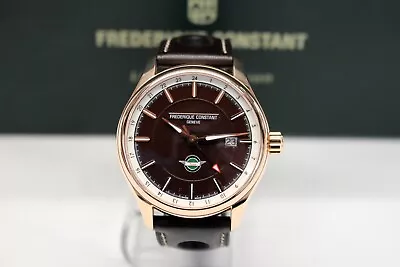 Frederique Constant Healey GMT Automatic Watch REF# FC-350CH5B4 FULL SET Brown • $1295