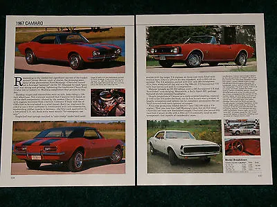 ★★1967 Chevy Camaro Spec Sheet Info Photo 67 Rs Z28 Z-28 327 Ss 396 L35 L78 • $7.99