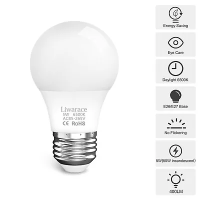 DONWELL E26 5W(Eq. 50-Watt Incandescent)LED Soft White Light Bulbs Energy Saving • $3.99