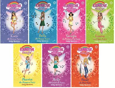 NEW SET X 7 RAINBOW MAGIC PET KEEPER FAIRIES 29 - 35 Katie Mollie Lauren • £19.95