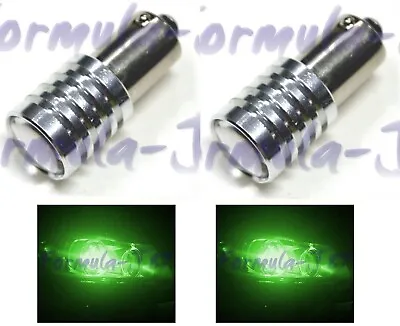 LED Light 5W BAY9s H21W Green Two Bulbs Front Turn Signal Light Show Color Lamp • $12